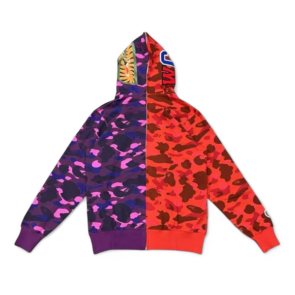Bathing Ape Separate Sahrk “Full Zip Hoodie”