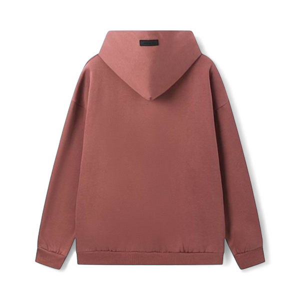2024’ Fear of God Essential Heavy Fleece Hoodie “Crimson”