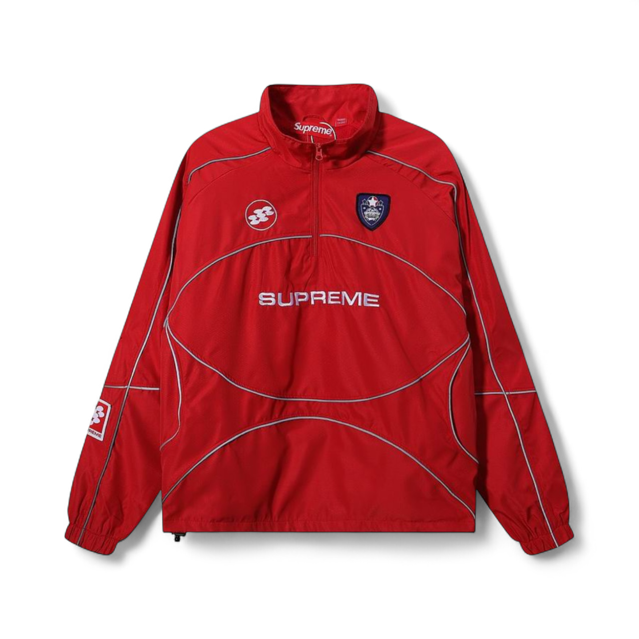Buy SUPREME® Reflective Piping Pullover Red – GOAT AVENUE