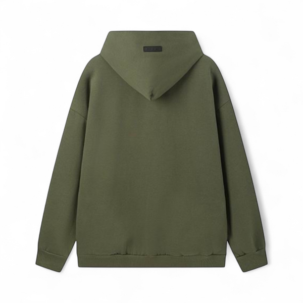 Fear Of God Essential Fleece Hoodie Military