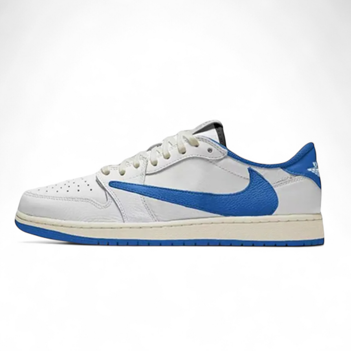 2025 Jordan 1 Retro Low SP Fragment x Travis Scott Sail Military Blue