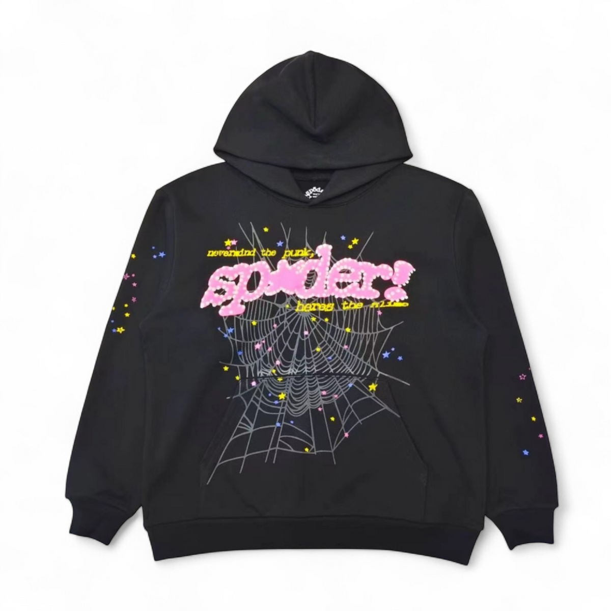 Sp5der Bl*ck Pink Hoodie