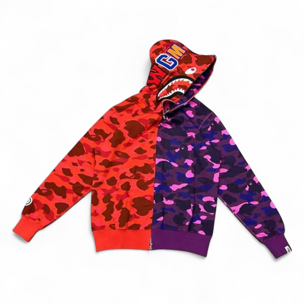 Bathing Ape Separate Sahrk “Full Zip Hoodie”