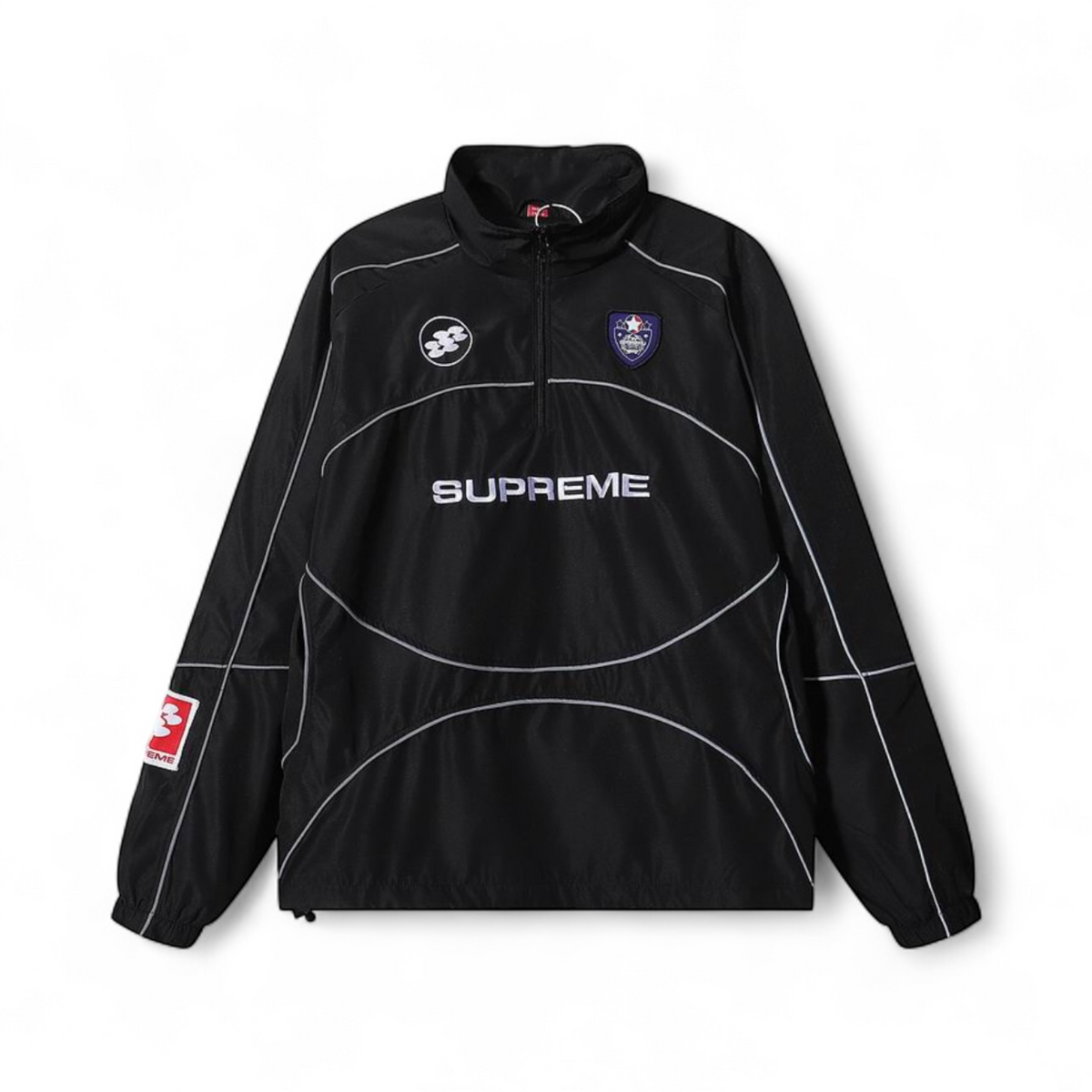 SUPREME® Reflective Piping Pullover Black