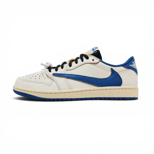 2025 Jordan 1 Retro Low SP Fragment x Travis Scott Sail Military Blue