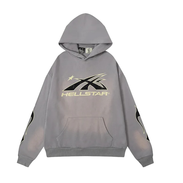 HELLSTAR Gradient Logo “Grey” Hoodie